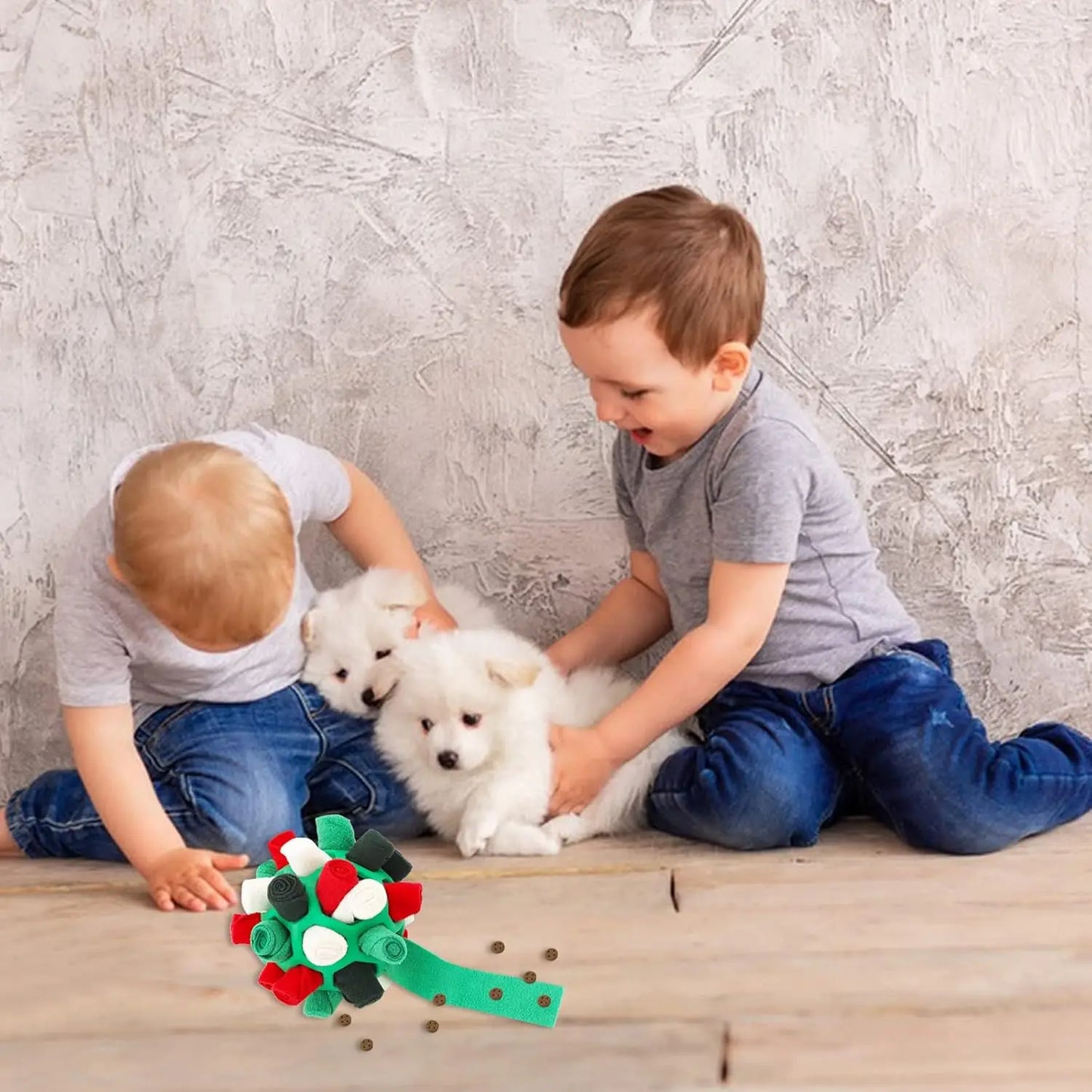 Dog Toy Puzzle -- Snuffle Ball (Encourages Foraging Skills!)