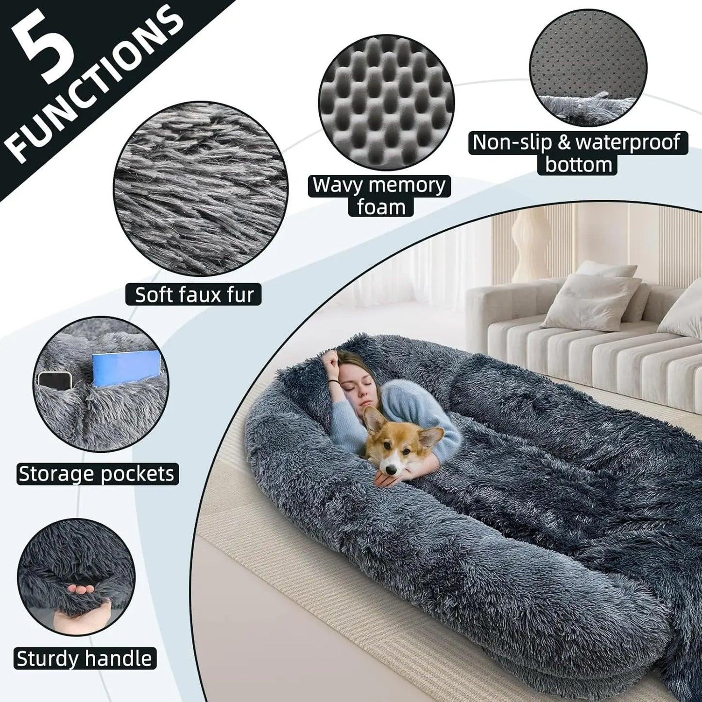 Large Human Dog Bed