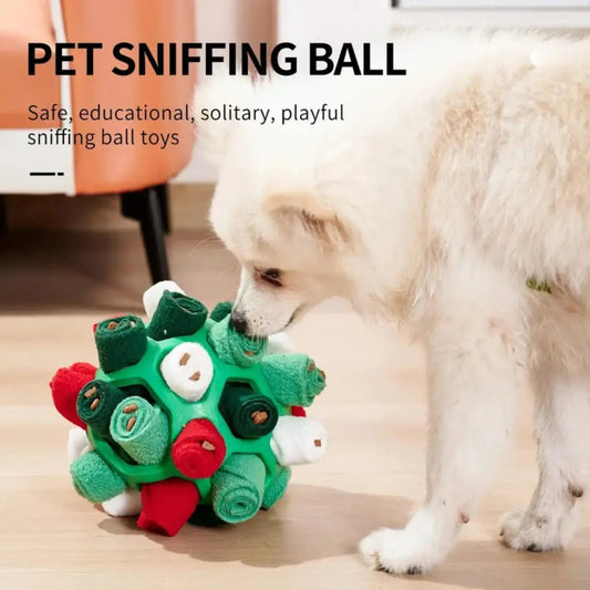 Dog Toy Puzzle -- Snuffle Ball (Encourages Foraging Skills!)