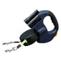 Double Headed Dog Leash with LED Light