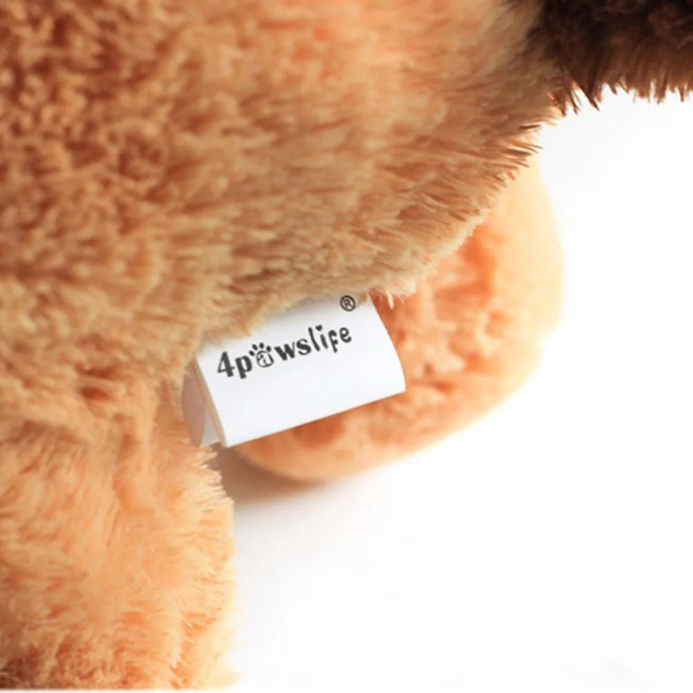 Pet Chew Toy -- Smart Plush Puppy with Built-In Heartbeat