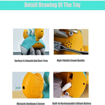 Dancing Crab Dog Toy with Musical Sounds