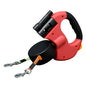 Double Headed Dog Leash with LED Light