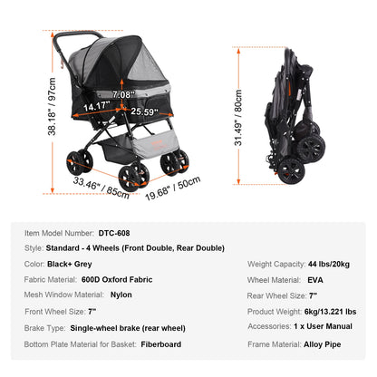Lightweight Pet Stroller