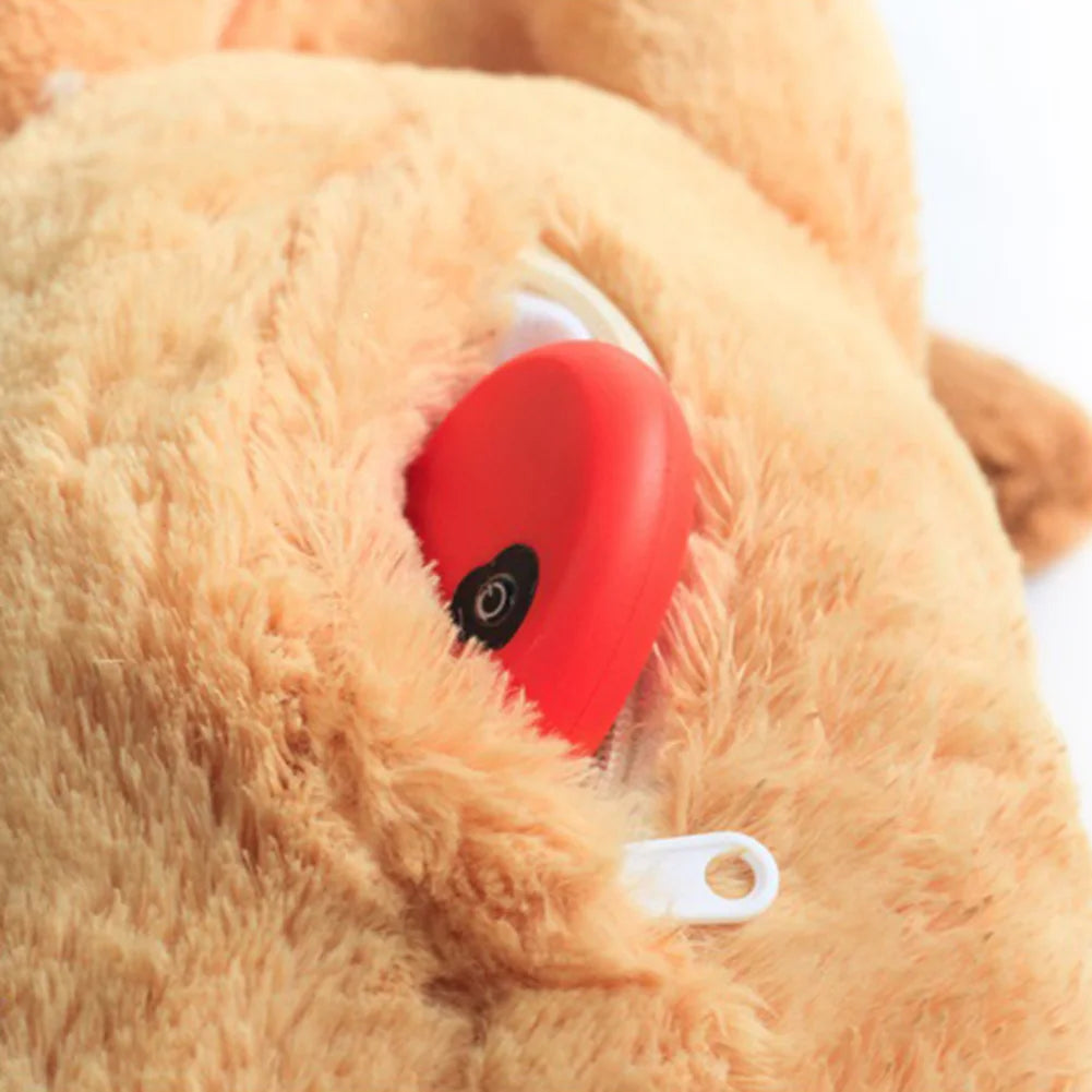 Pet Chew Toy -- Smart Plush Puppy with Built-In Heartbeat